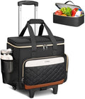 Ytonet Rolling Teacher Bag with Wheels, 15.6" Rolling Cart for Teachers by YTONET