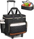 Ytonet Rolling Teacher Bag with Wheels, 15.6" Rolling Cart for Teachers by YTONET