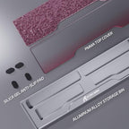 Acrylic Gaming Keyboard Wrist Rest Pad,CNC Process Clear Wrist Rest for Computer Keyboard,Office,PC Gaming,Laptop,Mac,Comfortable,Lightweight,Ergonomic-2 in 1 Pink - Image 3