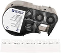 Brady Authentic (M4-48-427) Self-Laminating Vinyl Wrap Around Labels 1" H x 0.75" W Black on White, Clear, 200 Labels. for use with the BMP41, BMP51, and M511 Label Printers by BradyCorp