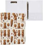 ALAZA Brainrot Tung Tung Tung Sahur (3) 3 Ring Binder 1.5 Inch Three Ring Office Binders w/clipboard & 3 Pockets, Hold 200 Sheets, 2 pcs - Image 3