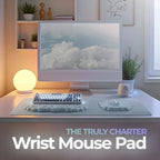 Premium Quality Cloud Wrist Rest Keyboard & Mouse Pad Set – Ergonomic Memory Foam Desk Accessories with Wrist Support for Office & Gaming – Baby-Blue-Sky - Image 3
