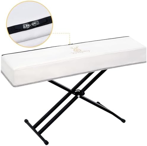 Piano Keyboard Dust Cover with Music Stand Opening of Zipper Design, Dust Proof Cover Compatible for Yamaha DGX670 88 Keys Digital Pianos Keyboards KBP Series Electronic Keyboards - Image 2