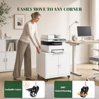 23.6“H Metal Printer Cabinet with Storage & Adjustable Shelf - Image 3