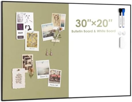 ARCOBIS Cork Board White Board Combo for Wall by ARCOBIS