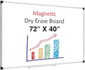 XBoard Magnetic Dry Erase Board 72" x 40" Wall Mounted, Large Whiteboard with Marker Tray, Aluminum Frame Large Dry Erase Board for Office, Conference Room, School by XBoard
