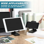 Wonderjune 48 Pcs Cell Phone Stand for Desk Phone Holder Stand Foldable Angle Height Adjustable Portable Holder Tablet for Office Travel Photography (Black) - Image 5