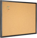 OWLKELA Cork Board, 24" x 36", Black Framed by OWLKELA