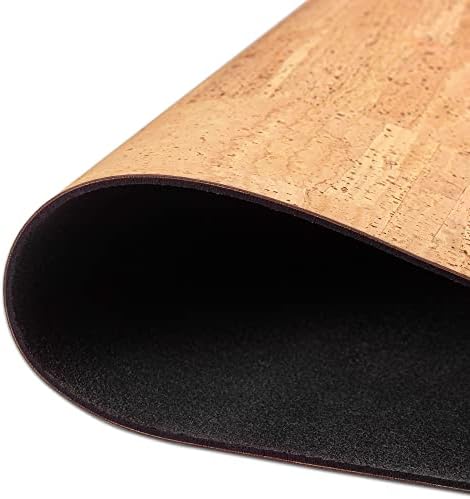Corkor Cork Desk Pad – Table Mat - Vegan Leather – Cruelty Free – Eco Friendly - Light Brown - Image 4