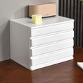 Solid Wood Drawer-type Multi-layer Desktop Storage Box, Thickened Storage Drawer Organizer, Invisible Handle Cabinets, Suitable for Office Area/study/home(White,31cm/12.2in) by Unknown