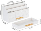 Desk Organizer with Drawer, Countertop Bill Mail Organizer and File Storage - Image 3