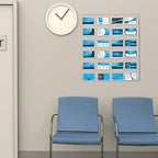 Lincia Acrylic Business Card Holder Wall Mount, 24 Pocket, 17.32'' x 16.14'' - Image 6