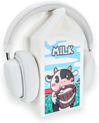 Milk Carton Headphone Stand - Universal Headset Holder - Cute Headphone Stand Hanger - Kawaii Desk Accessories - Pink Gaming Setup - Sturdy Desk Headset Mount (White Milk) by BeamTeam3D