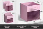 Sorbus Storage Bins with Clear Window, 6 Pack (13", Pastel Multi-Color) - Image 3
