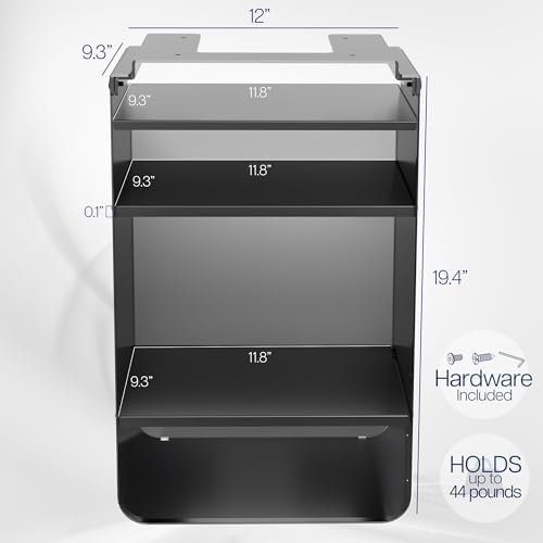 VIVO Black Under Desk Storage Cabinet, DESK-SC01 - Image 3