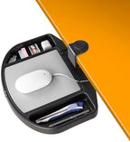 EHO Clamp-On Desk Organizer, Multifunctional with Pencil Drawer, Mouse Pad Storage, Swivel, Spill-Proof, Under Desk Storage, Easy Installation, Reduces Clutter, TAA-Compliant by EHOPrime