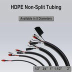 Flexible Polyethylene HDPE Non-Split Corrugated Wire Loom Tubing (Yellow, 2" Dia. x 100 ft) - Image 3