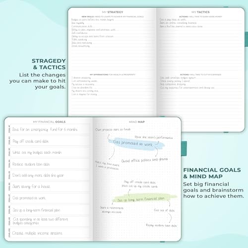 Clever Fox Budget Planner Pro with Cash Budgeting Envelopes, Turquoise - Image 3