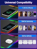 XL RGB LED Gaming Mouse Pad with 15W Magnetic Wireless Charging - Image 5