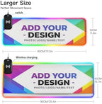 Custom Gaming Mouse Pad Large with Photo Cute Anime Keyboard Pads Wireless Charging Box for Desk Accessories - Image 3