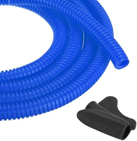 MECCANIXITY 3/8" 100ft Split Wire Loom Tubing w/Installation Tool Blue by MECCANIXITY