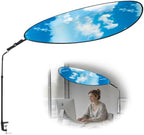 Office Cubicle Leaf Canopy Desk Shade, 52 Inch for Overhead Light Block by ASENYING