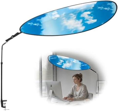 Office Cubicle Leaf Canopy Desk Shade, 52 Inch for Overhead Light Block by ASENYING