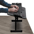 Uncaged Ergonomics Adjustable Keyboard Riser for Desk & Mouse Stand (Black) - Image 2