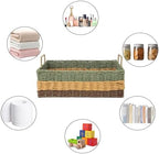 Colorful Woven Rectangle Storage Basket for Shelves&Organization - Image 4