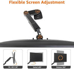 Amazon Basics Gas Spring Single Monitor Arm Desk Mount, Adjustable Tension, Fits 15–27 Inch Monitors, Supports 4.4–15.4 lbs, VESA 75x75/100x100, Black - Image 4
