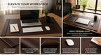 Leather Desk Pad with Side Rails, Paper Holder and Desk Protector,Ideal Ideal for Writing, organizing, and safeguarding desks at Home or Office in Style - Image 7