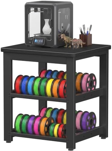 Heavy Duty 3D Printer Stand with Filament Storage 23.6"×23.6" by Unknown
