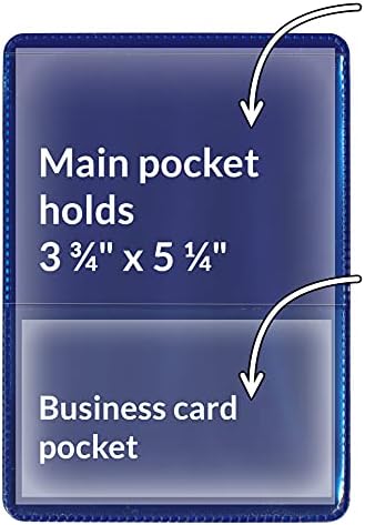 StoreSMART® - Navy Blue-Back Auto Insurance & ID Card Holders - 50 Pack - RFS20-NB50 - Image 2