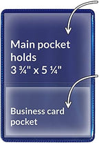 StoreSMART® - Navy Blue-Back Auto Insurance & ID Card Holders - 20 Pack - RFS20-NB20 - Image 2