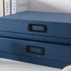 Soul & Lane - Legal Size Document Storage Boxes with Lids, Set of 2, Blue - Image 4