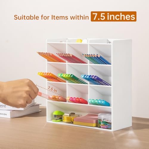BEYGORM Acrylic Vertical Marker Organizer for 150 Markers, Desk Orgaizer - Image 3
