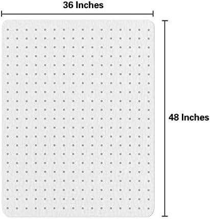 Plastic Office Chair Mat for Carpeted Floors, Heavy Duty Floor Mat,Eco-Friendly Series Studded Carpet Desk Chair Mats-36'' x 48'' (36 inches X 48 inches x 2 pc- NO Lip) - Image 2