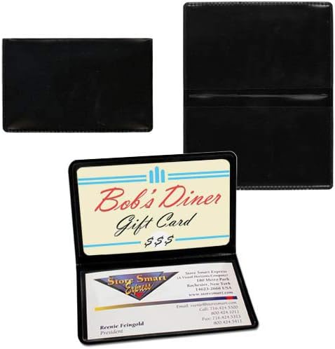 StoreSMART Black Folding Business Card Holders - 500 Pack - Polypropylene Plastic (RPP2915BK500) - Image 3