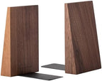 Muso Wood Handmade Walnut Book Ends for Shelves by Musowood