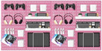 MULSAME Pegboard Combination Kit, 25.2" x 50.4" Wall Mounted Storage Set with 8 Pegboards & 40 Accessories Hanging, Peg Boards Organizer by MULSAME
