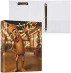 ALAZA Brainrot Tung Tung Tung Sahur (7) 3 Ring Binder 1.5 Inch Three Ring Office Binders w/clipboard & 3 Pockets, Hold 200 Sheets, 2 pcs - Image 3