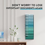 15-Tier Wall File Organizer, Hanging File Holder, Wall Mounted Mail Sorter - Image 4