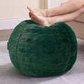 Hobestluk Round Pouf Ottoman Foot Rest, Tuffed Footstool for Couch,Green by YourHomeDeservesMore