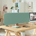 DECOLAB Portable Privacy Desk Tabletop Divider 48"x18", Aqua by DECOLAB