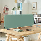 DECOLAB Portable Privacy Desk Tabletop Divider 48"x18", Aqua by DECOLAB