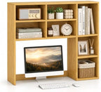 BECOMFORT Desk Hutch with 7 Cubes, Up to 27" Computer Monitor College Dorm by BECOMFORT