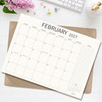 Desk Calendar 2026-2027 Large 22x17 inch, July 2026 to December 2027, 18 Months Big Desk Pad Calendar with Desktop Mat for Home Office School Planning, Apricot - Image 5