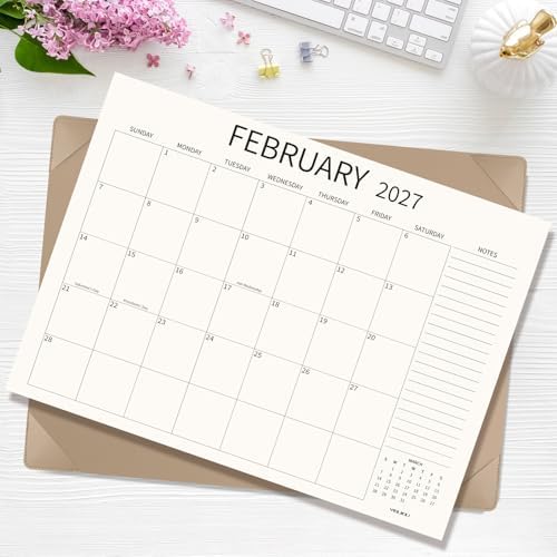 Desk Calendar 2026-2027 Large 22x17 inch, July 2026 to December 2027, 18 Months Big Desk Pad Calendar with Desktop Mat for Home Office School Planning, Apricot - Image 5