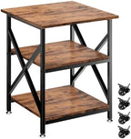 23.6"x23.6"x30.3" Printer Stand with Adjustable Storage Shelf by Ollieroo