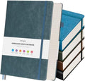 5 Pack Graph Paper Notebook Bulk, A5, 312 Numbered Pages Grid Journal Set by OFFIGIFT